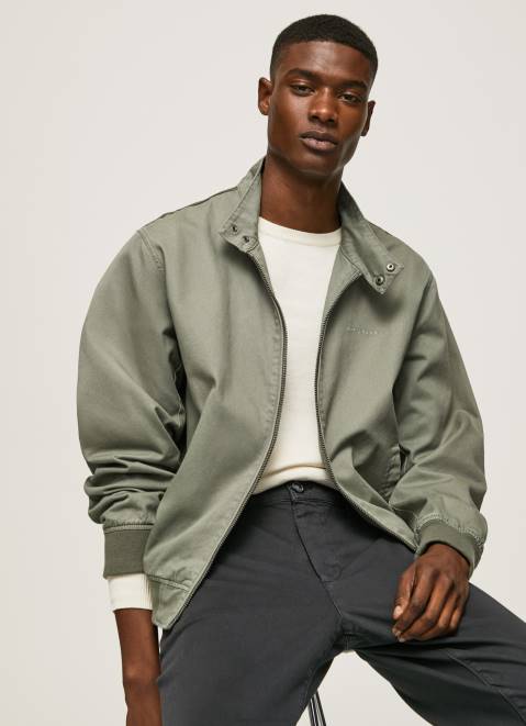 Pepe Jeans Cotton Harrington Jacket Men Casting Z22X829