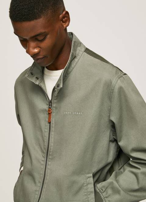 Pepe Jeans Cotton Harrington Jacket Men Casting Z22X829
