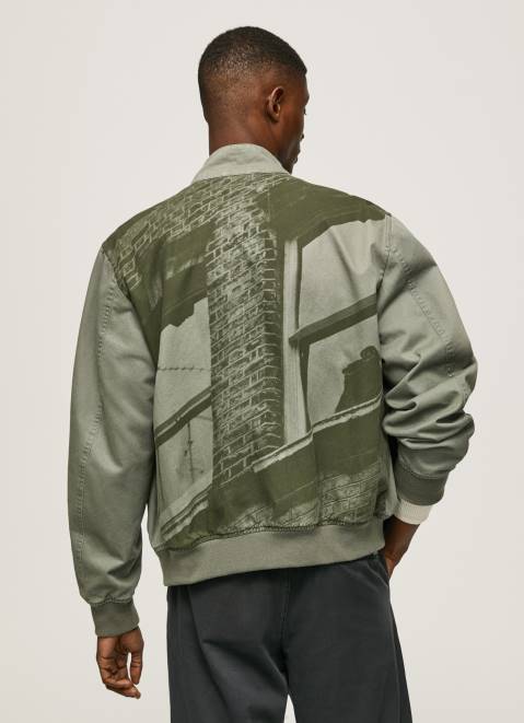 Pepe Jeans Cotton Harrington Jacket Men Casting Z22X829