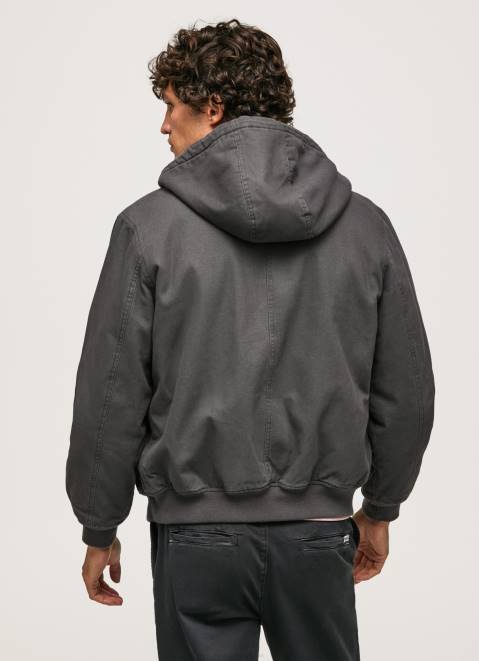 Pepe Jeans Fleece Lining Jacket Men Washed Black Z22X836