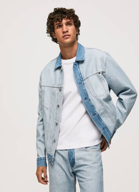 Pepe Jeans Inside-Out Denim Jacket Men Denim Z22X848