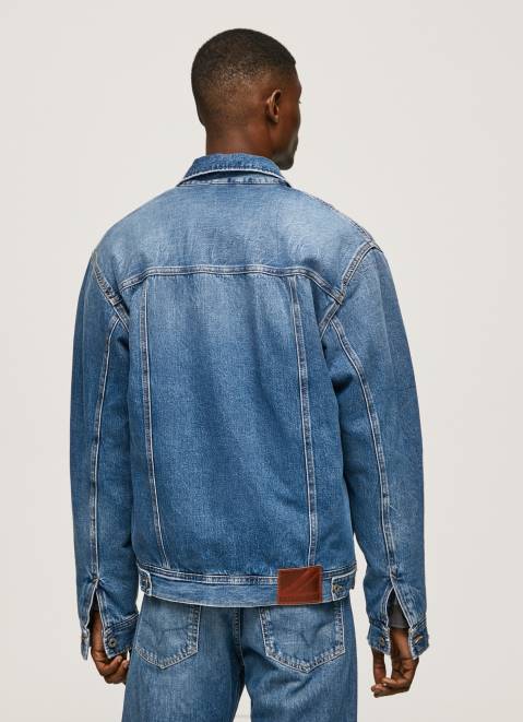 Pepe Jeans Oversized Denim Jacket Men Denim Z22X818
