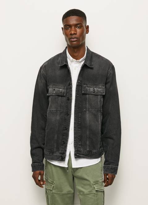 Pepe Jeans Oversized Denim Jacket Men Denim Z22X833