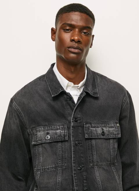 Pepe Jeans Oversized Denim Jacket Men Denim Z22X833