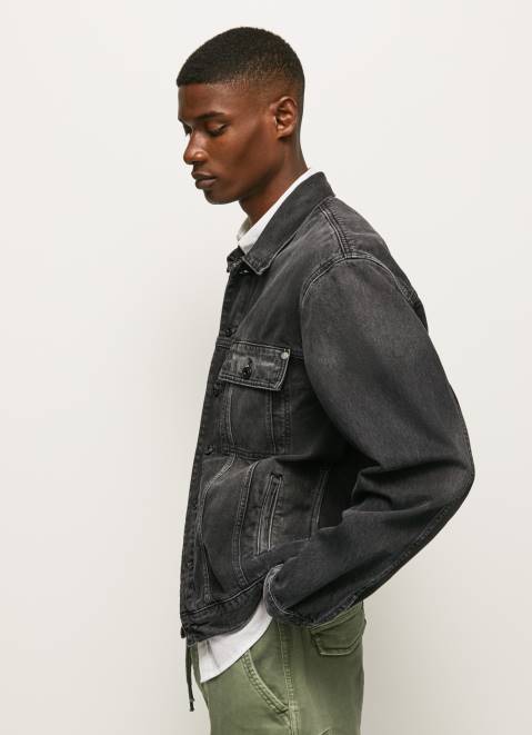 Pepe Jeans Oversized Denim Jacket Men Denim Z22X833