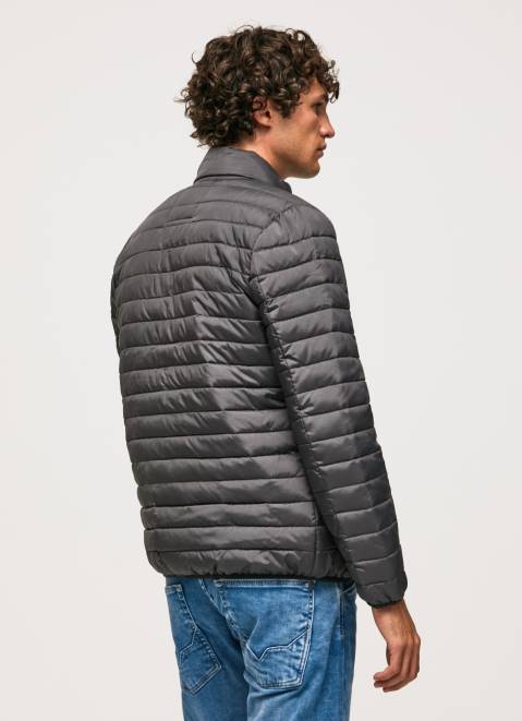 Pepe Jeans Padded Down Jacket Men Washed Black Z22X839