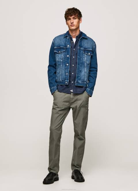 Pepe Jeans Pinner Regular Fit Denim Jacket Men Denim Z22X831