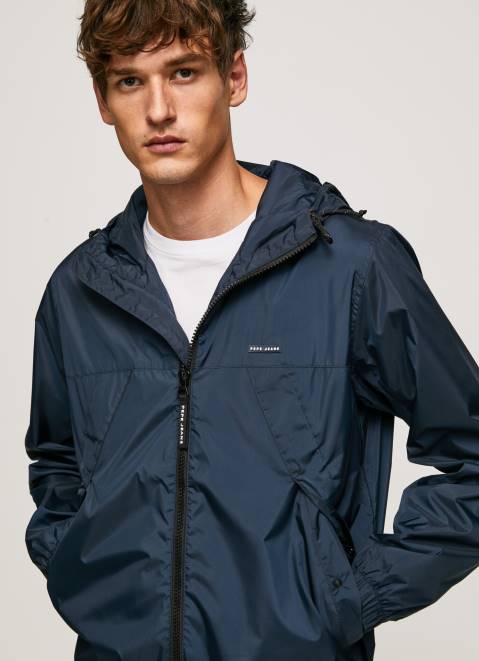 Pepe Jeans Windbreaker Jacket With Hood Men Dulwich Z22X828