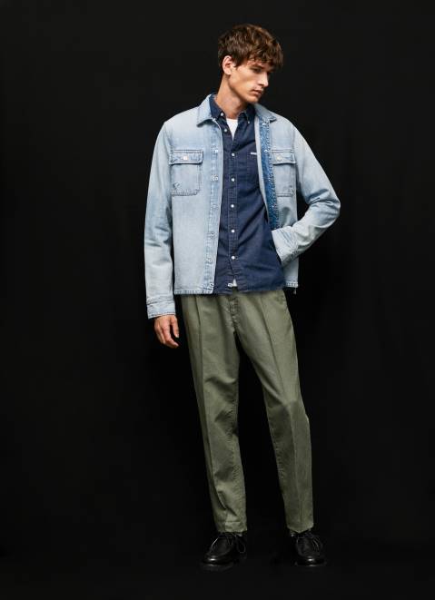 Pepe Jeans Arrow Relaxed Fit Chino Pants Men Casting Z22X1108