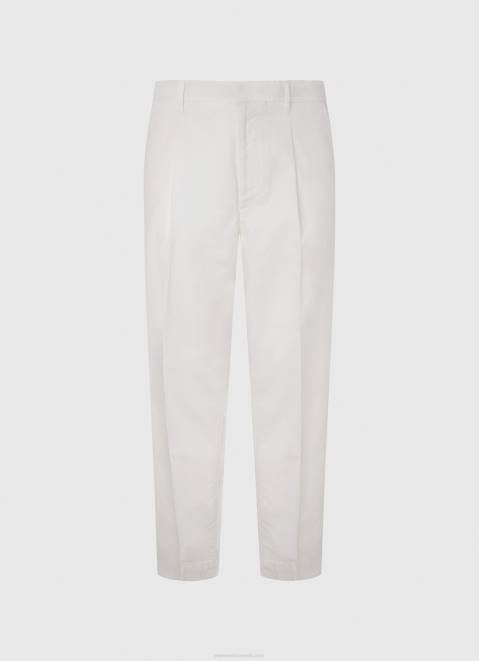 Pepe Jeans Arrow Relaxed Fit Chino Pants Men Ivory Z22X1102