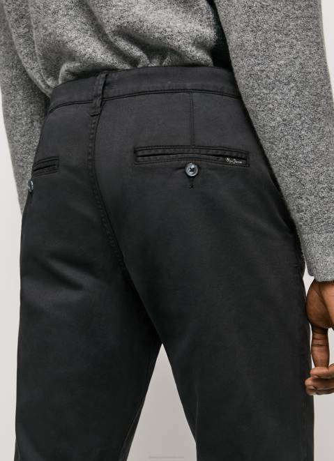 Pepe Jeans Charly Chino Trousers Men Black Z22X1107