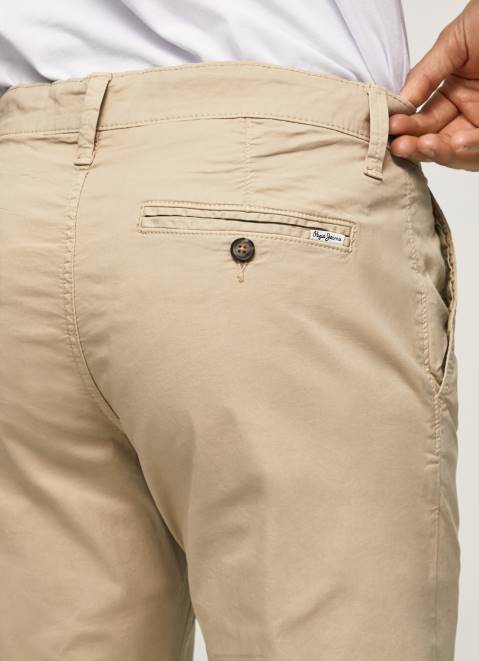 Pepe Jeans Charly Slim Fit Chino Pants Men Malt Z22X1119