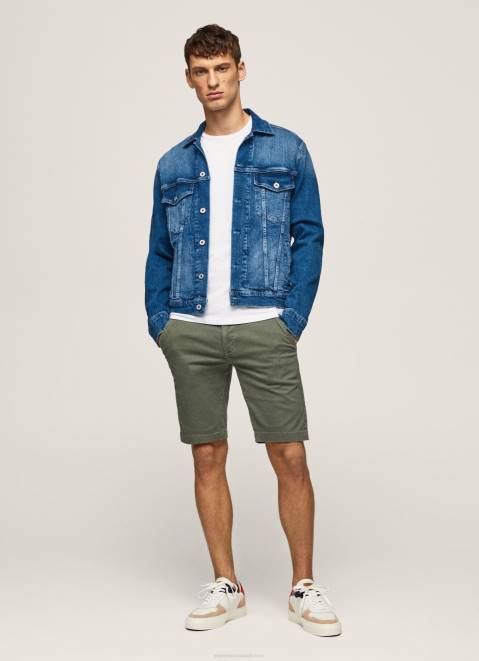 Pepe Jeans Charly Slim Fit Chino Shorts Men Casting Z22X1130