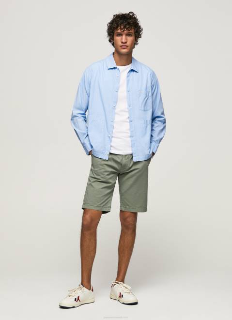 Pepe Jeans Cotton Chino Shorts Men Casting Z22X1135