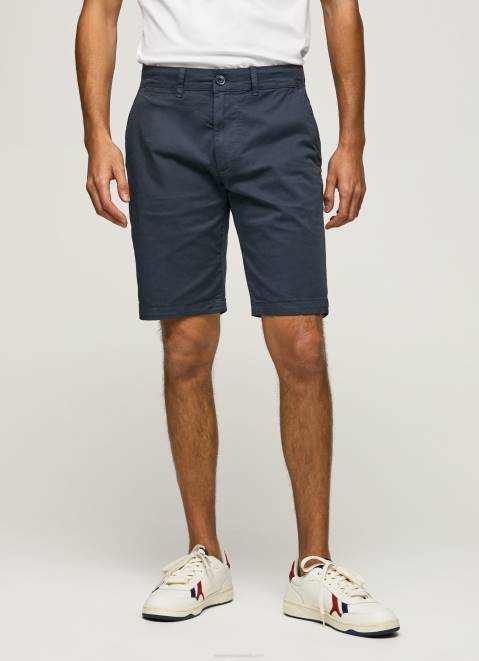Pepe Jeans Cotton Chino Shorts Men Dulwich Z22X1134