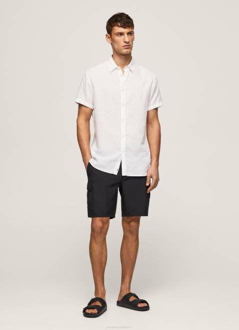 Pepe Jeans Fergus Cargo Swimsuit Shorts Men Black Z22X1142