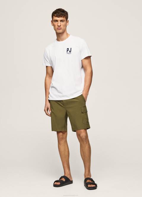 Pepe Jeans Fergus Cargo Swimsuit Shorts Men Harvard Khaki Z22X1141