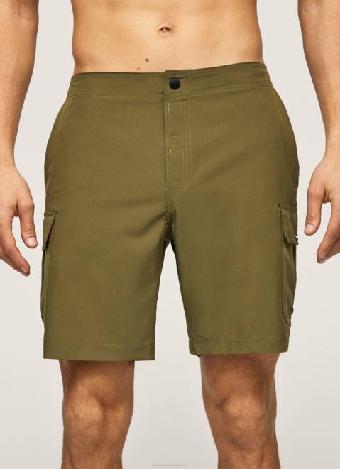 Pepe Jeans Fergus Cargo Swimsuit Shorts Men Harvard Khaki Z22X1141