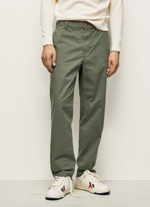 Pepe Jeans Harrow Regular Chino Trousers Men Casting Z22X1099