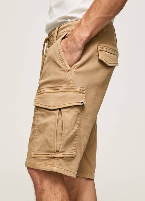 Pepe Jeans Jared Cargo Shorts Men Camel Z22X1114