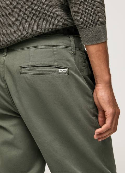 Pepe Jeans Loose Fit Chino Pants Men Casting Z22X1105