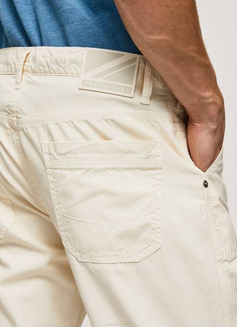 Pepe Jeans Newton Worker Cargo Pants Men Ivory Z22X1123