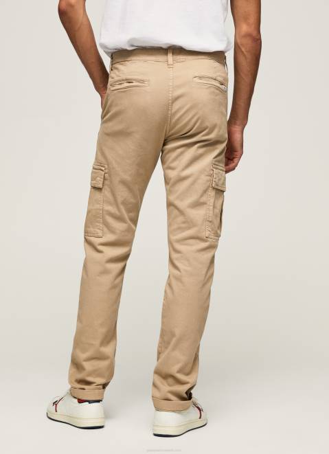 Pepe Jeans Sean Regular Fit Chino Pants Men Camel Z22X1127