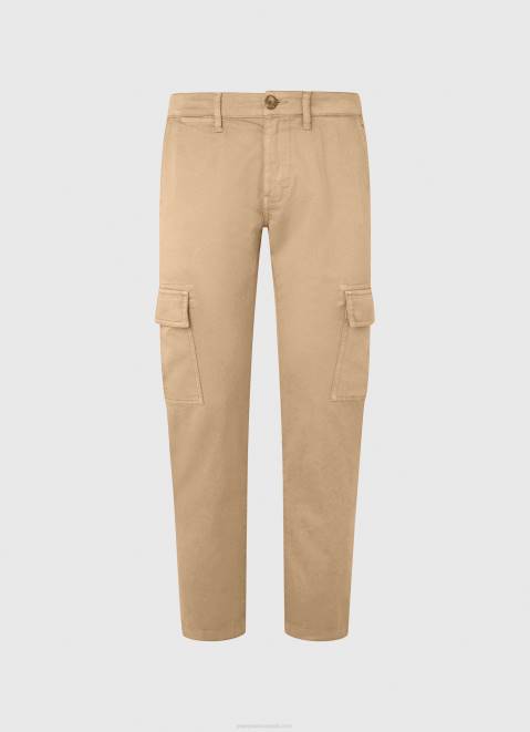 Pepe Jeans Sean Regular Fit Chino Pants Men Camel Z22X1127