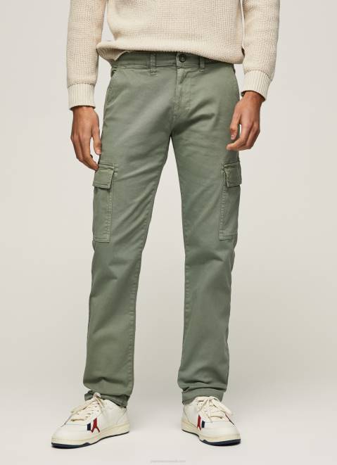 Pepe Jeans Sean Regular Fit Chino Pants Men Casting Z22X1126