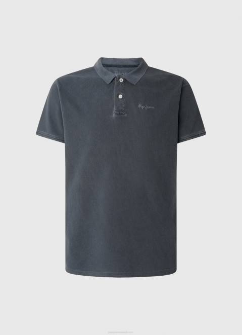 Pepe Jeans Embroidered Logo Pique Polo Shirt Men Dulwich Z22X1097