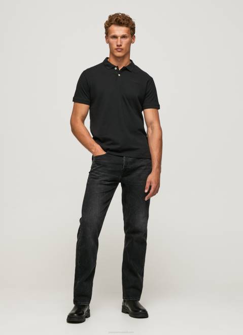 Pepe Jeans Logo T-Shirt Men Black Z22X1086