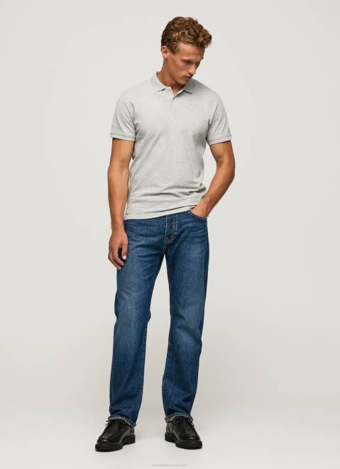 Pepe Jeans Logo T-Shirt Men Grey Marl Z22X1084
