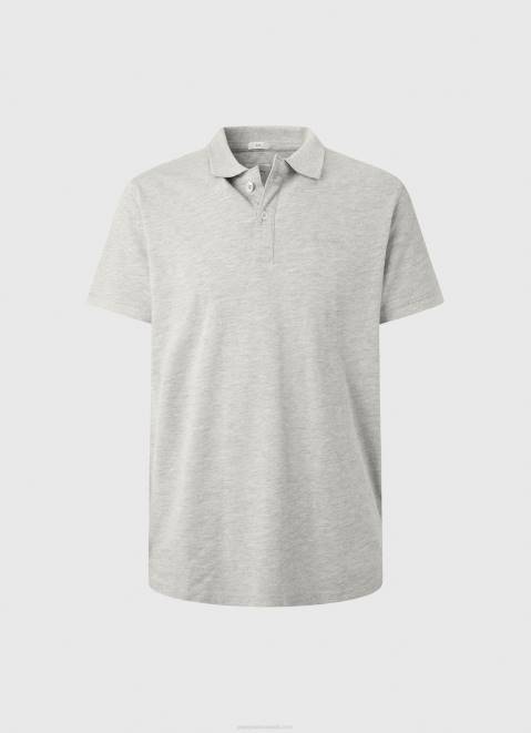 Pepe Jeans Logo T-Shirt Men Grey Marl Z22X1084