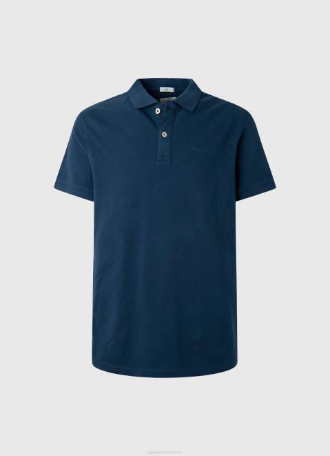 Pepe Jeans Logo T-Shirt Men Navy Z22X1078