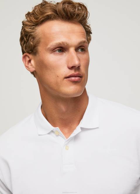 Pepe Jeans Logo T-Shirt Men White Z22X1085