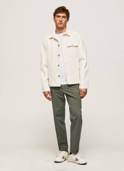 Pepe Jeans Blake Relaxed Fit Denim Overshirt Men Denim Z22X1037