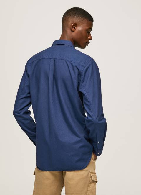 Pepe Jeans Fabio Regular Fit Oxford Shirt Men Dulwich Z22X1025
