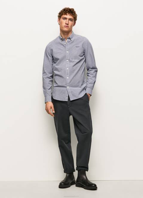 Pepe Jeans Lamar Checkered Poplin Shirt Men Jarman Z22X1046