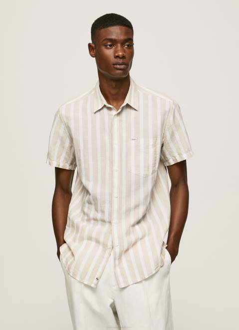Pepe Jeans Latimer Short Sleeved Shirt Men Malt Z22X1061