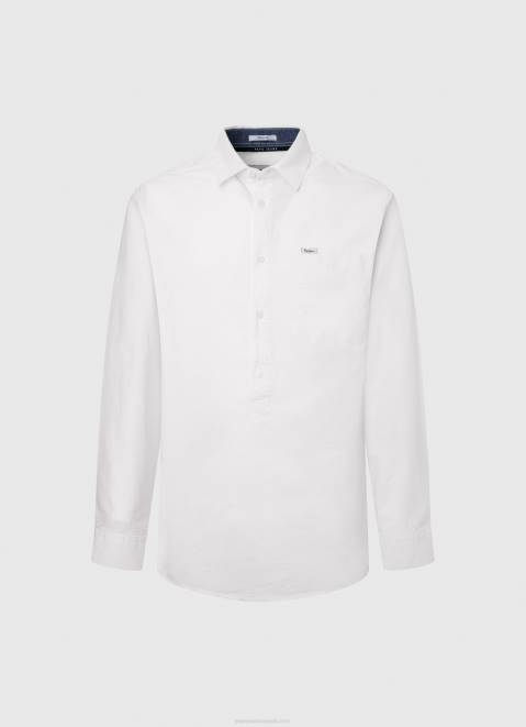 Pepe Jeans Lawson Regular Fit Oxford Shirt Men White Z22X1044