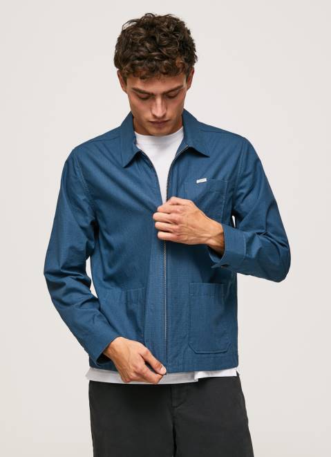 Pepe Jeans Leeds Straight Fit Overshirt Men Dulwich Z22X1032
