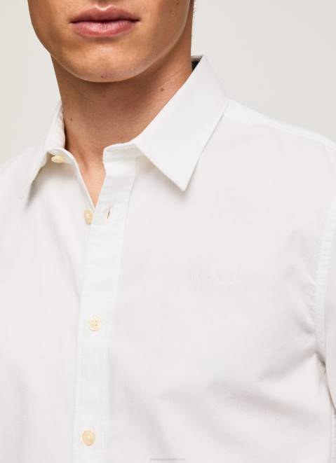 Pepe Jeans Limerick Slim Fit Shirt Men White Z22X1024