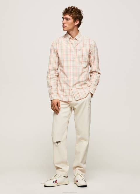 Pepe Jeans Lory Checkered Poplin Shirt Men Multi Z22X1068