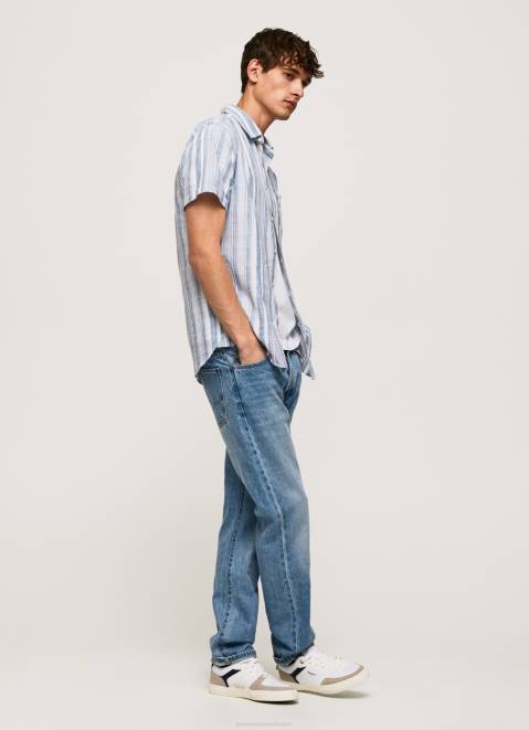 Pepe Jeans Luther Slim Fit Striped Shirt Men Jarman Z22X1056