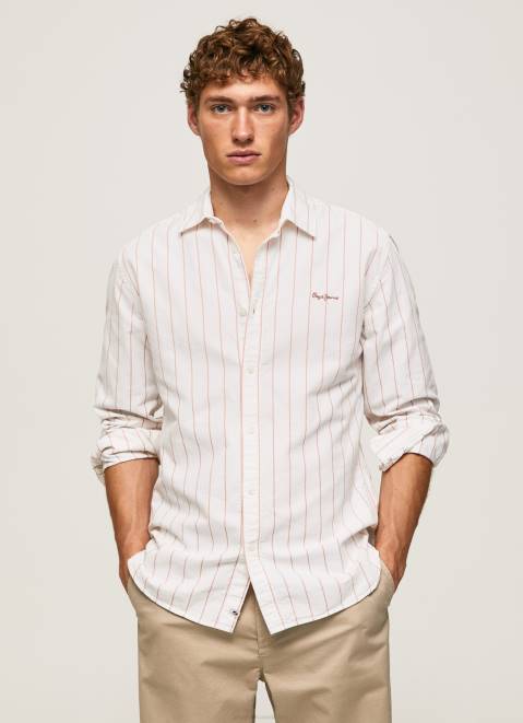 Pepe Jeans Lynton Regular Fit Oxford Shirt Men White Z22X1034