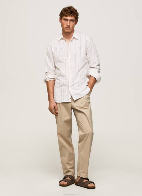 Pepe Jeans Lynton Regular Fit Oxford Shirt Men White Z22X1034
