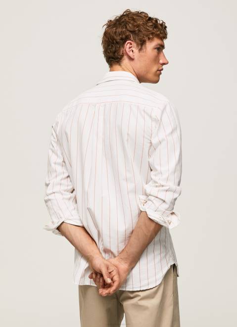Pepe Jeans Lynton Regular Fit Oxford Shirt Men White Z22X1034
