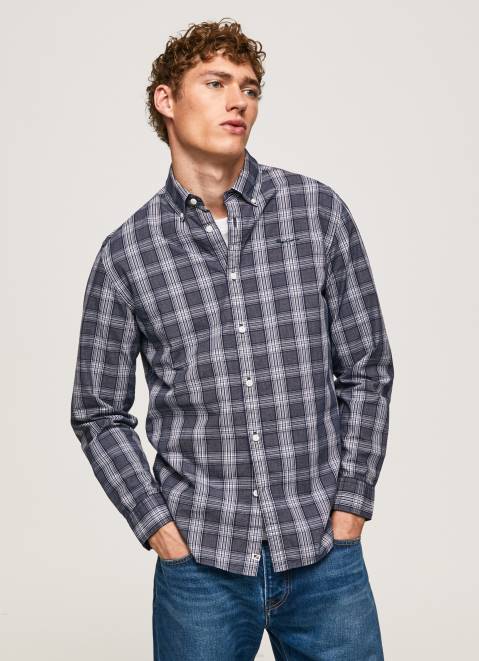 Pepe Jeans Lynwood Regular Fit Checked Shirt Men Dulwich Z22X1033