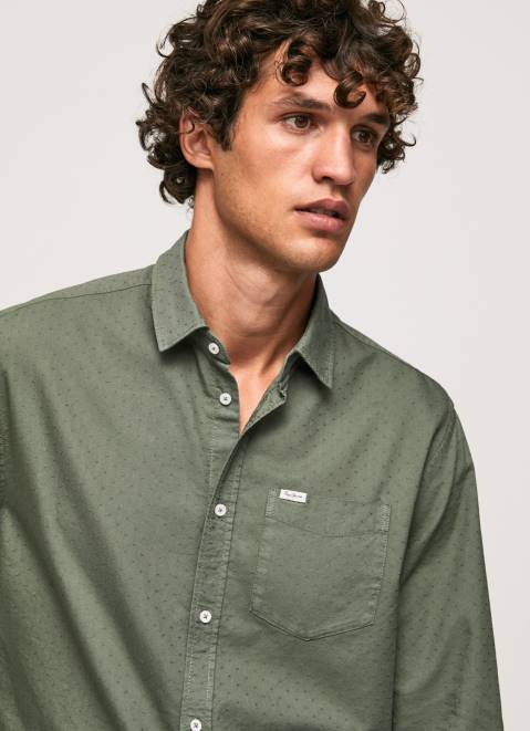 Pepe Jeans Regular Fit Dobby Shirt Men Casting Z22X1043