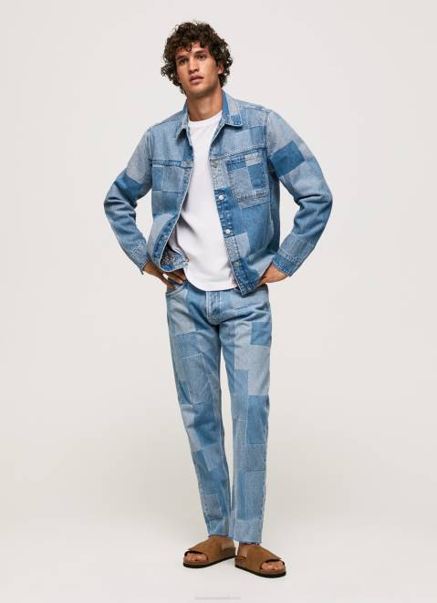 Pepe Jeans Relaxed Fit Denim Overshirt Men Denim Z22X817